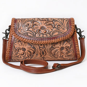 American Darling Small Crossbody Beautifully Hand Tooled Leather women bag